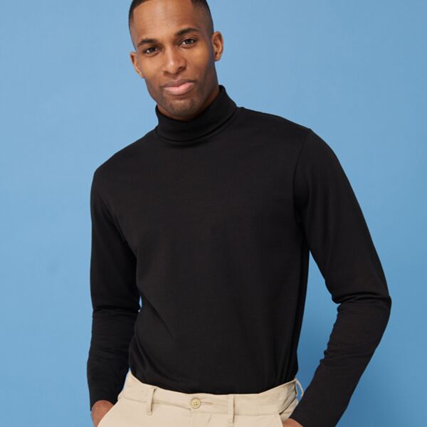 Henbury Long Sleeve Roll Neck Top Thumbnail